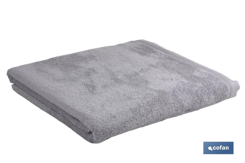 TOALLA BAÑO GRIS PERLA GR.580/M2 GAMA PERLAN 100X150cm