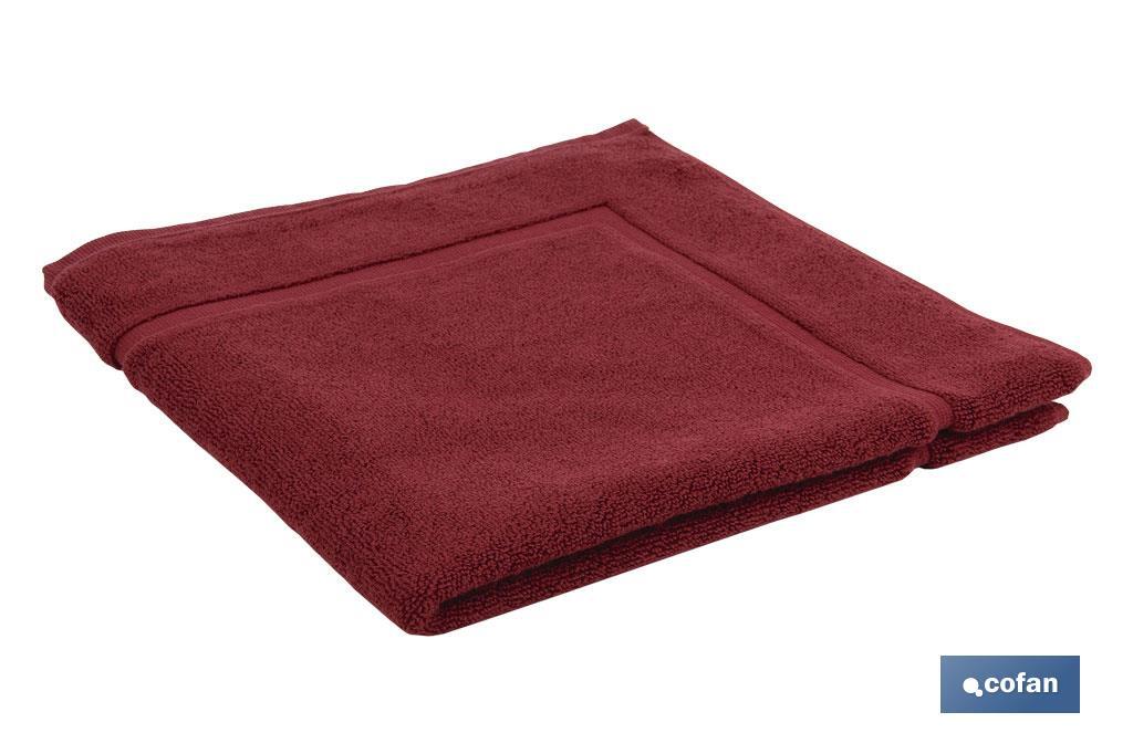 ALFOMBRA BAÑO BURDEOS GR1000 MODELO PARIS 60X60cm (PACK: 1 UDS)