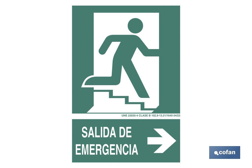 Salida de Emergencia Texto